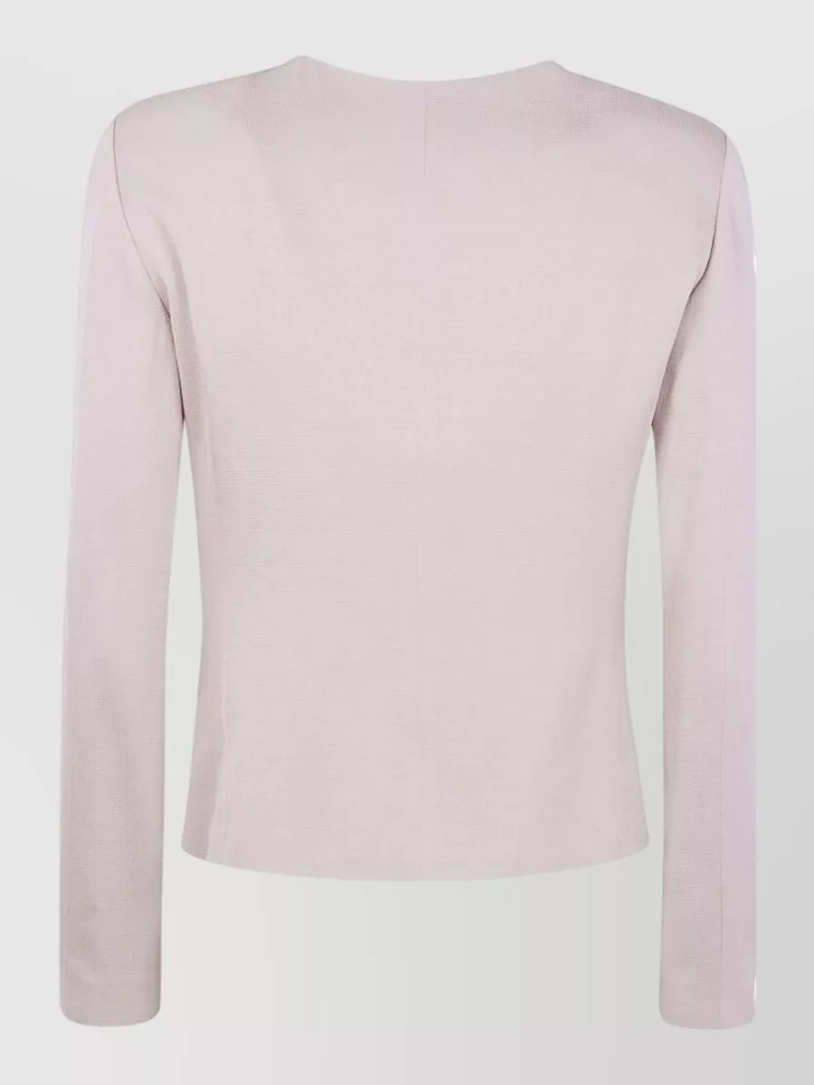 Emporio Armani Ruffled Long-Sleeve Blouse