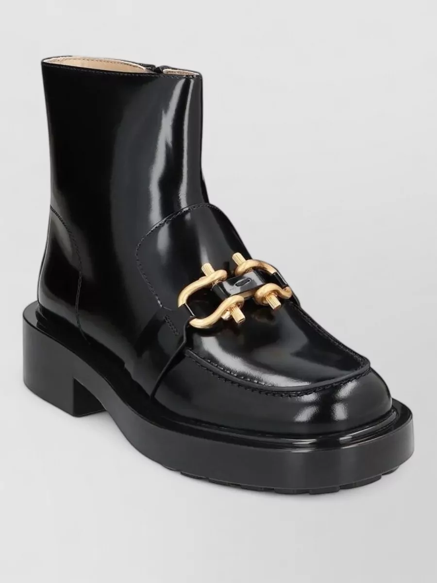 Bottega Veneta calfskin ankle boots