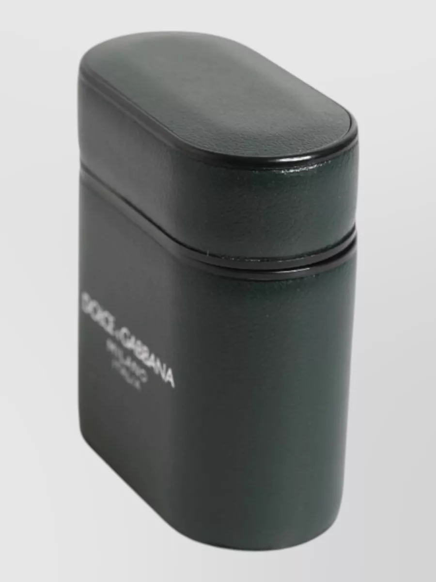 Dolce&Gabbana Leather Logo Print Airpods Case