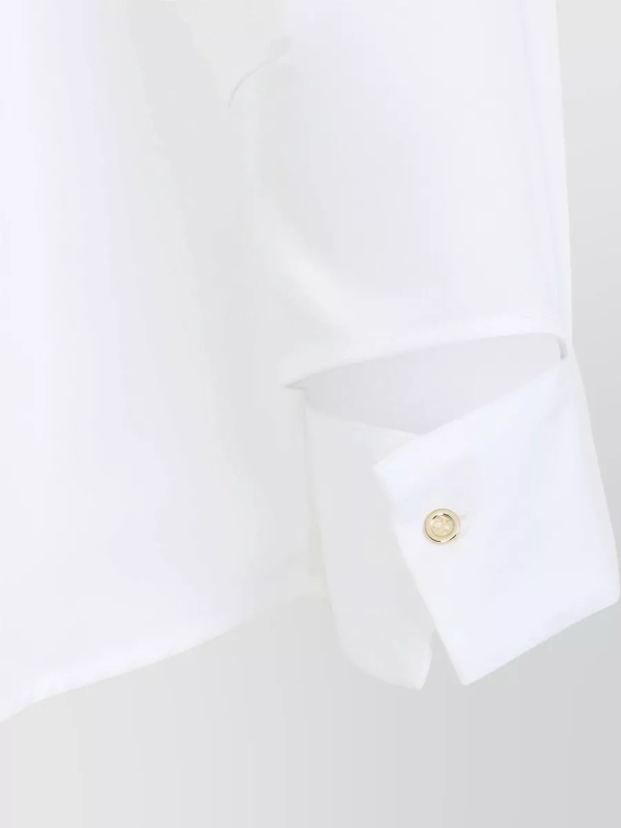 Elisabetta Franchi V-Neck Long-Sleeve Shirt