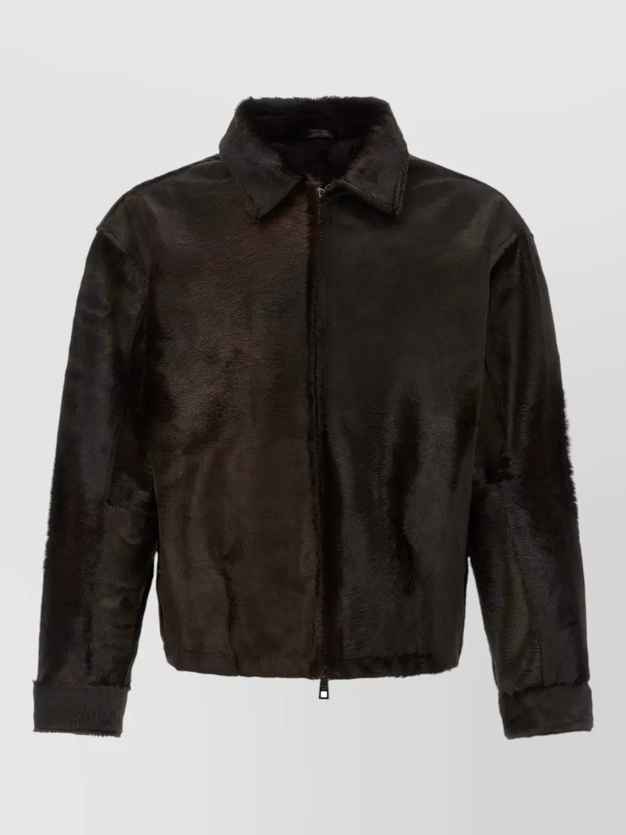 Giorgio Brato leather padded jacket