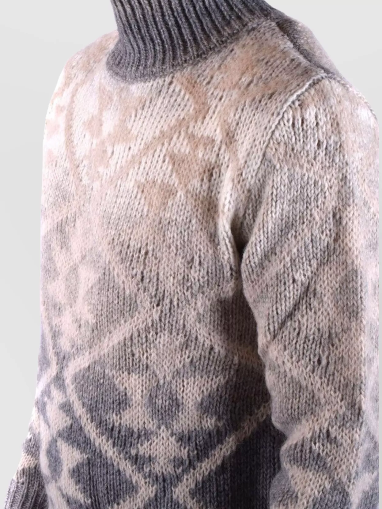 Dondup Knitwear With Geometric Pattern And Turtleneck