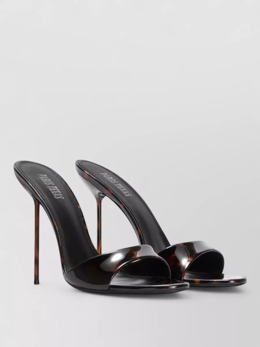 Paris Texas patent leather mules