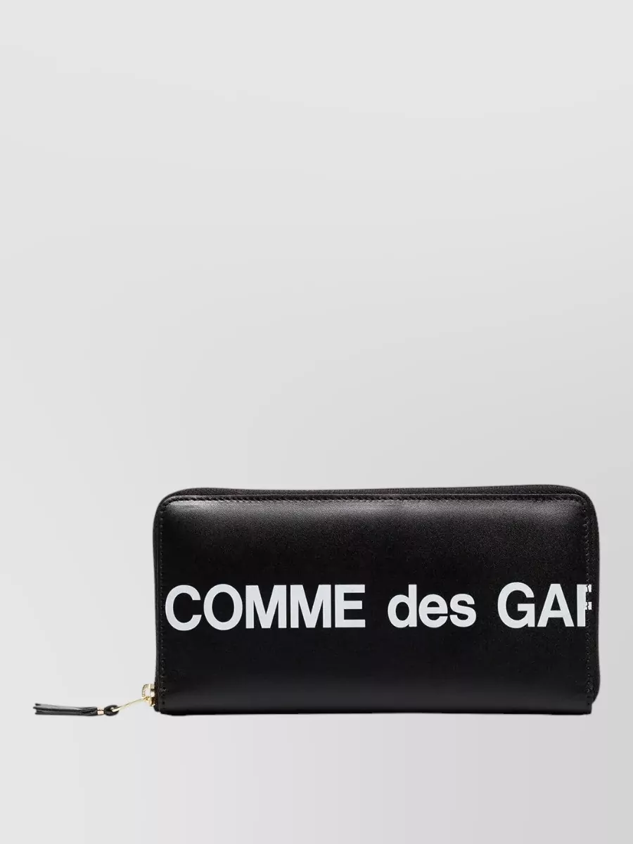 Comme Des Garçons Large Logo Long Zip Wallet