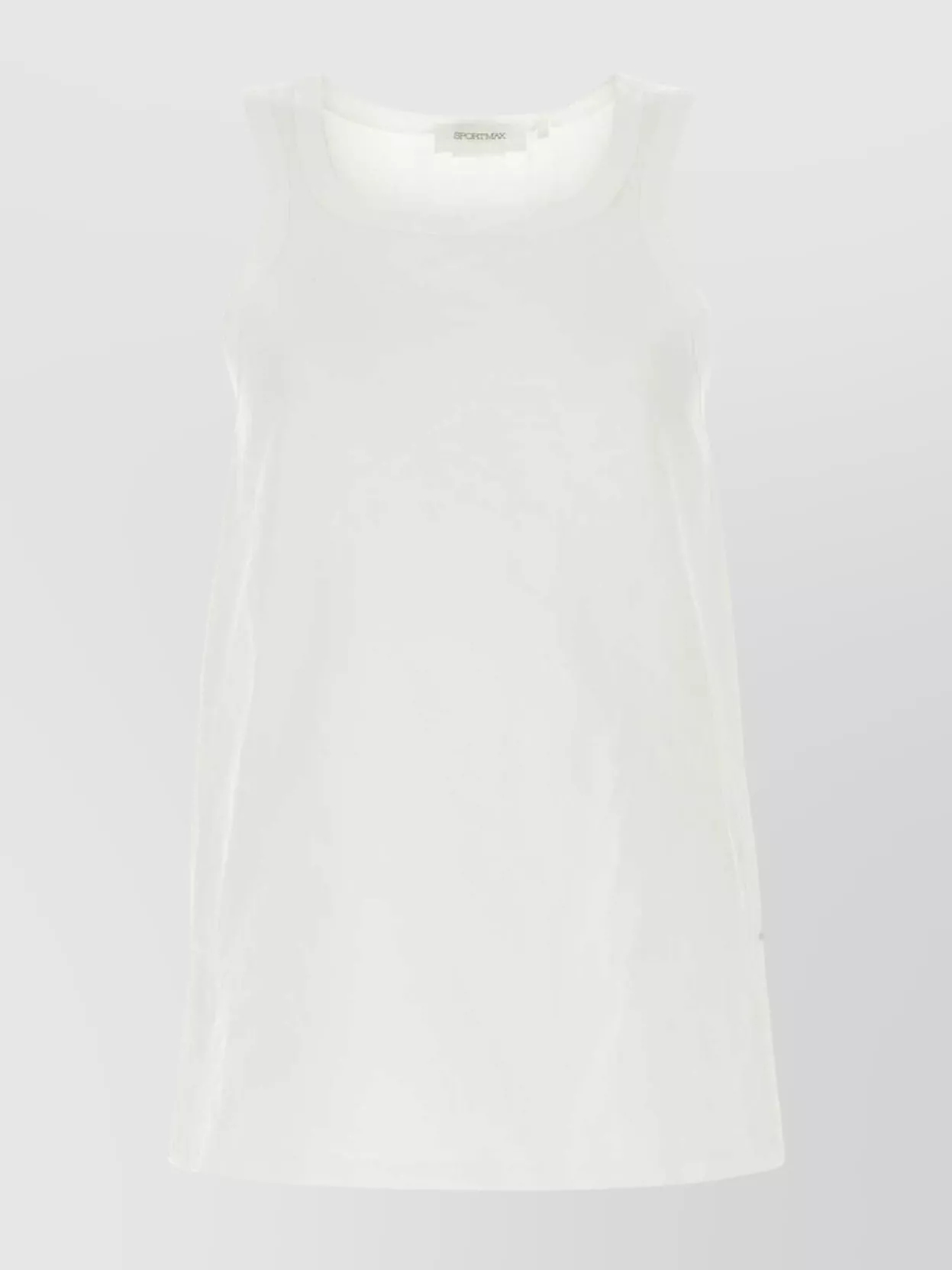 Sportmax Cotton Blend Tank Top Supreme In White