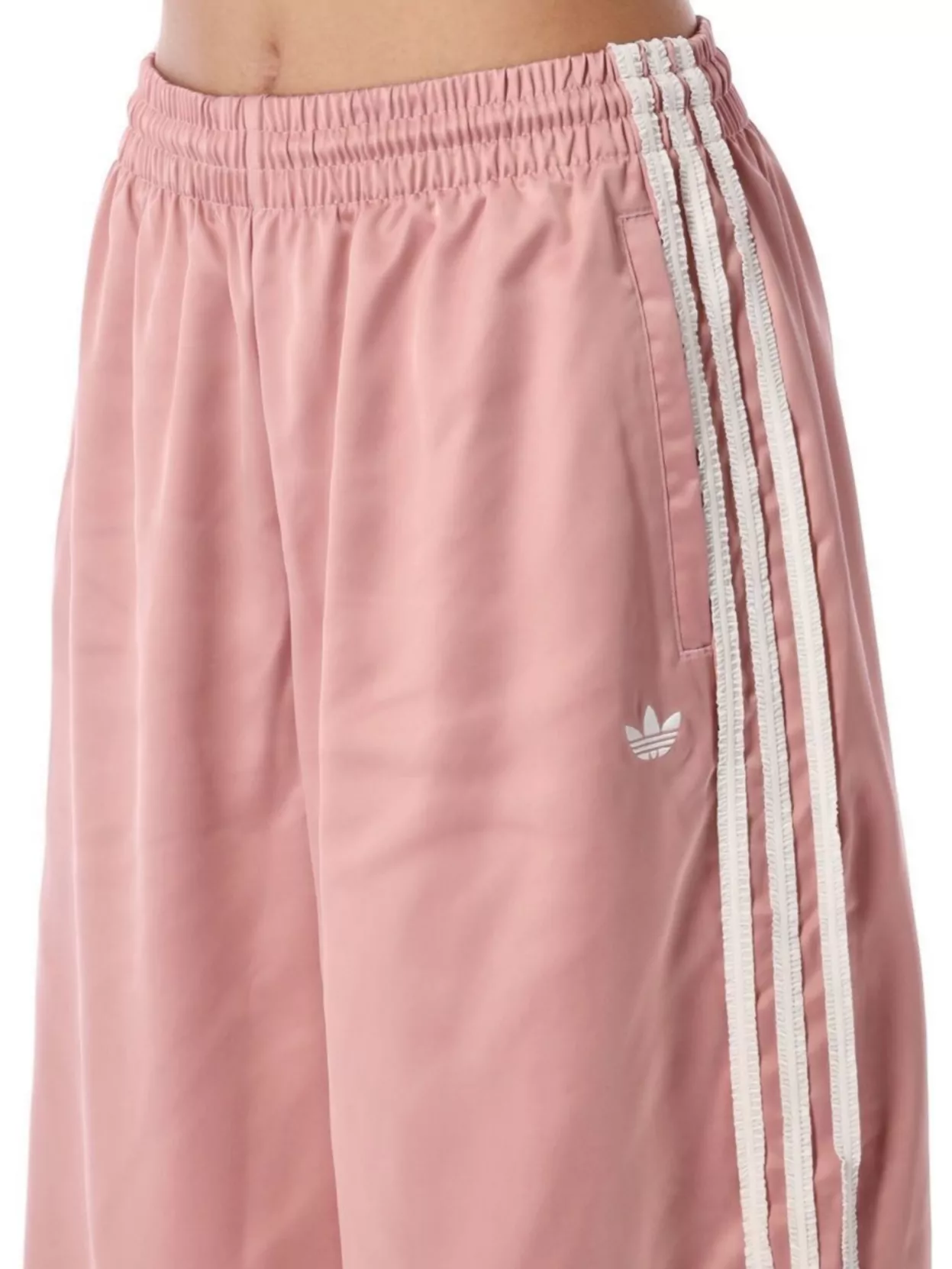 Adidas Originals Satin Jogging Trousers Side Stripes
