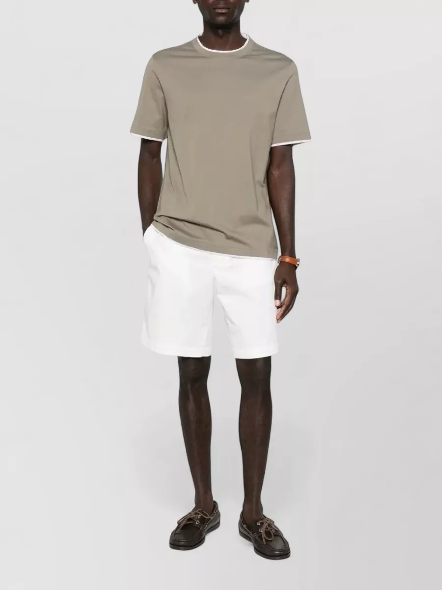Brunello Cucinelli Crew Neck Short Sleeve T-Shirt