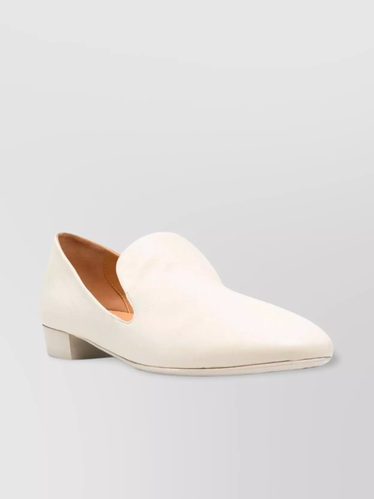 Marsèll Almond Toe Block Heel Loafer