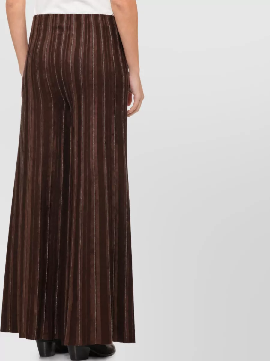 D.exterior Striped Wide-Leg Trousers