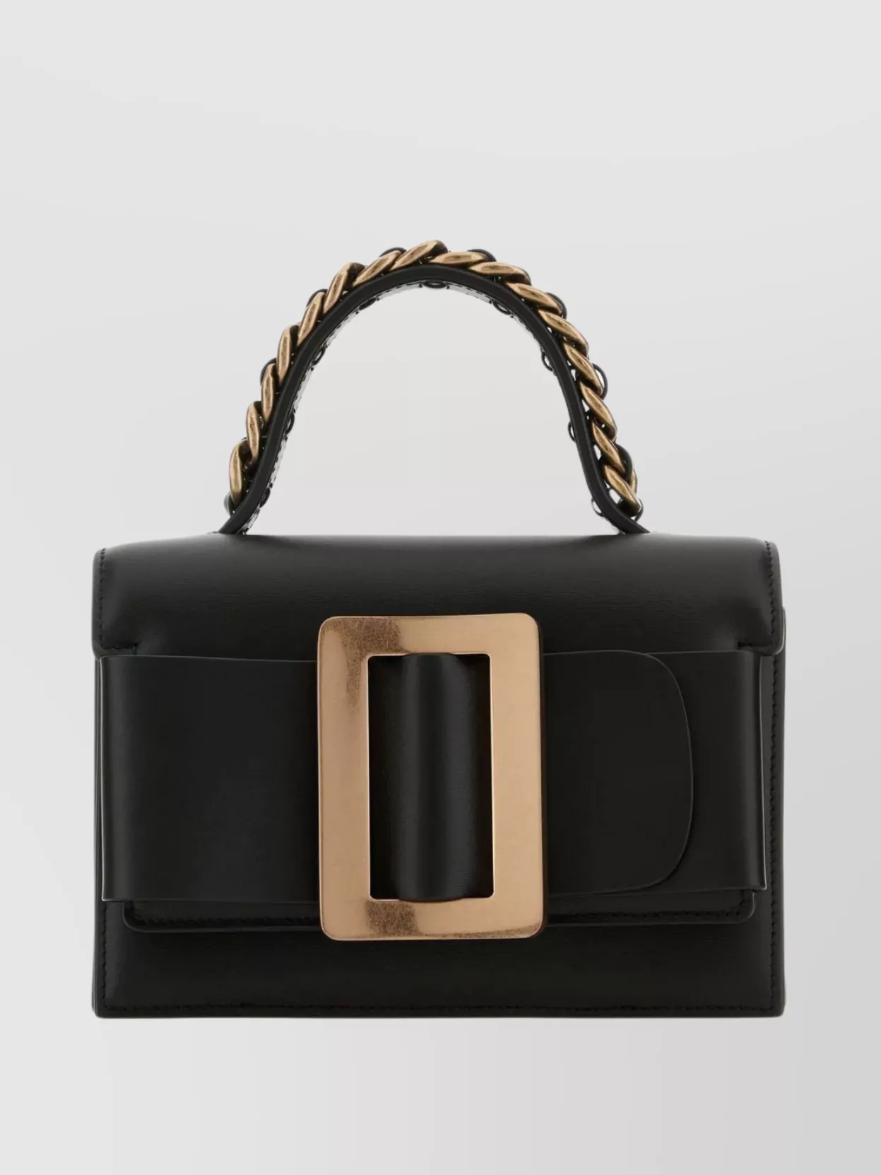 Shop Boyy Rectangular Leather Handbag With Adjustable Strap