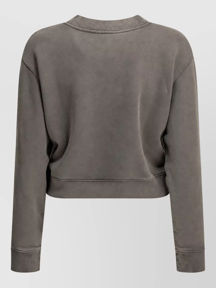 Maison Kitsuné Organic Cotton Logo Crewneck Sweatshirt