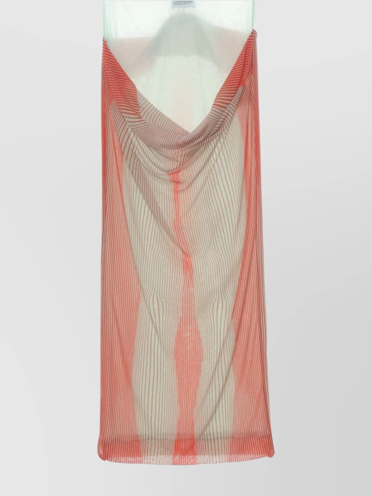 Jean Paul Gaultier Sheer Striped Midi Skirt