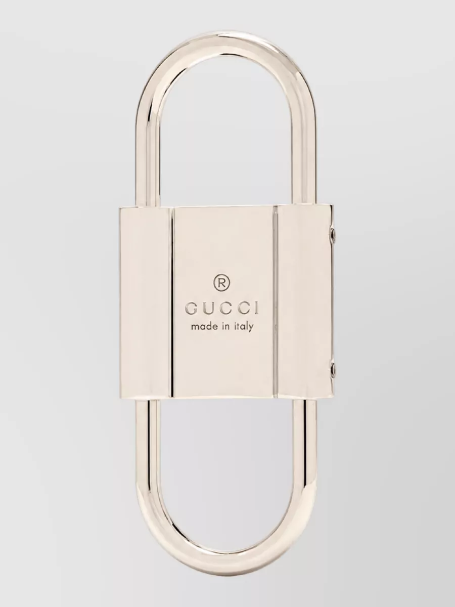 Gucci Brass Logo Keyring