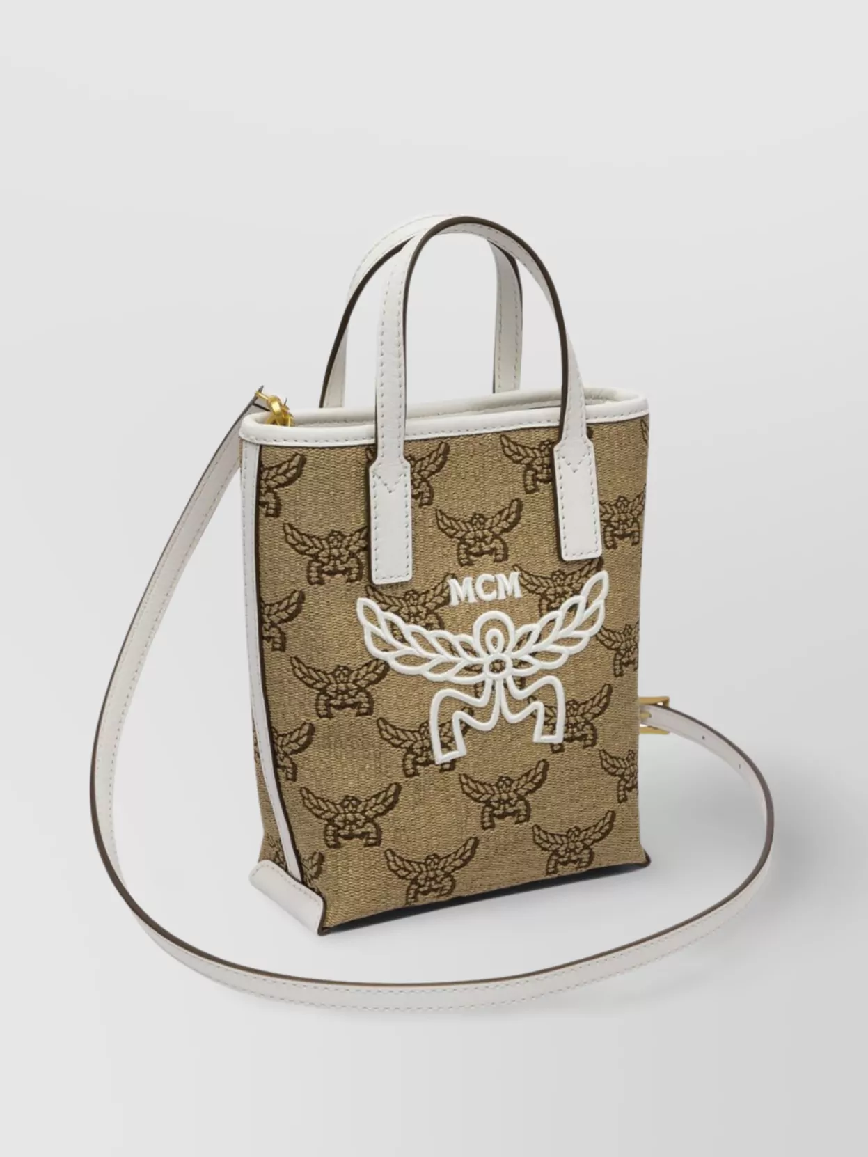 Mcm Shoulder Bags With Detachable Strap And Top Handles