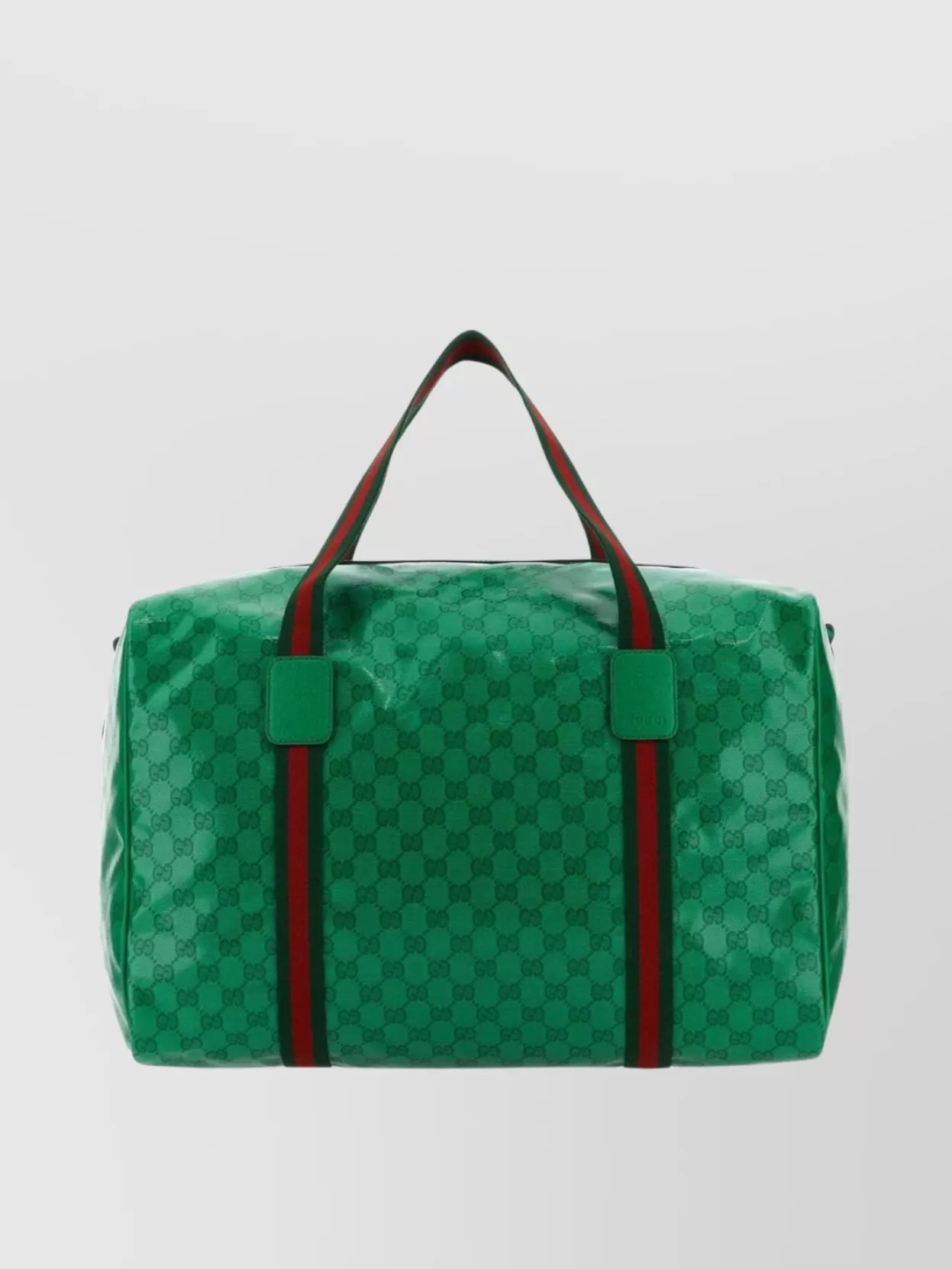 Gucci Patterned With Striped Handle In Green
