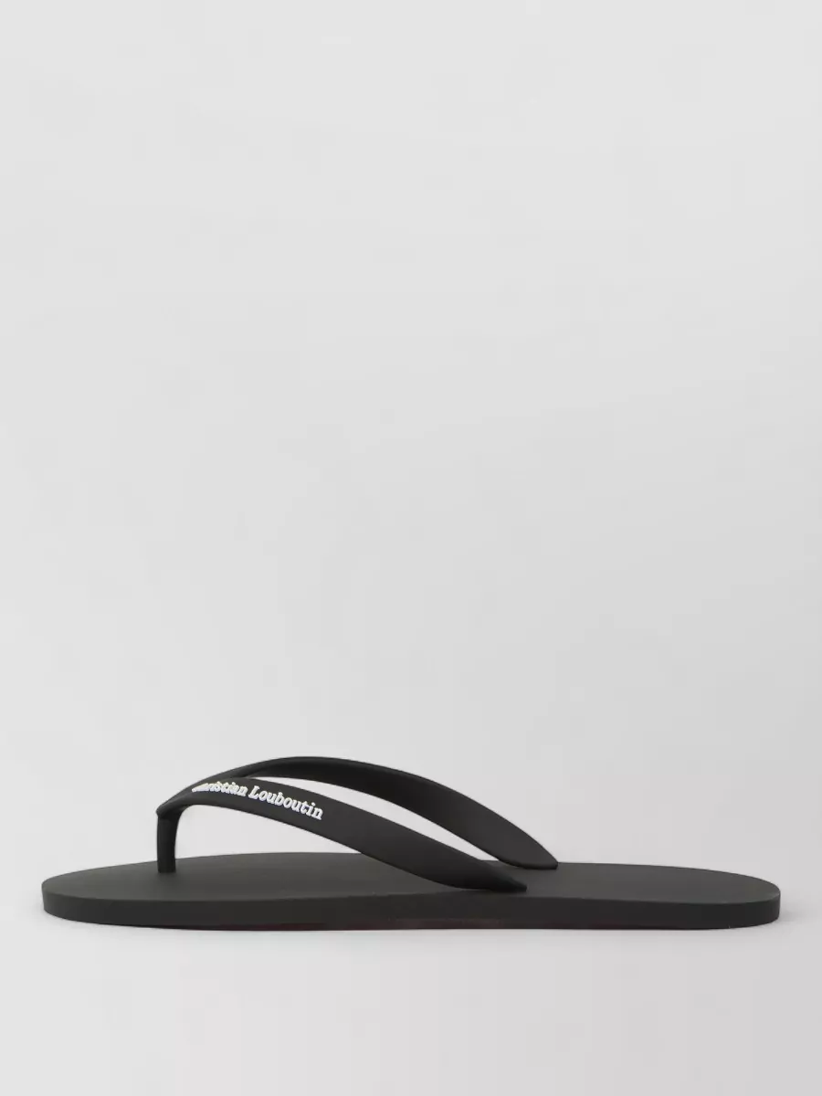 Christian Louboutin Rubber Flip Flops