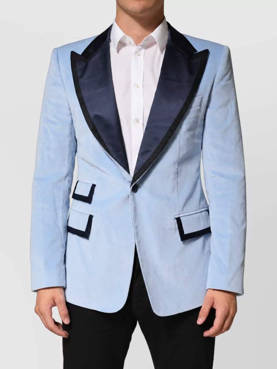 Dolce&Gabbana Silk blend single breasted jacket