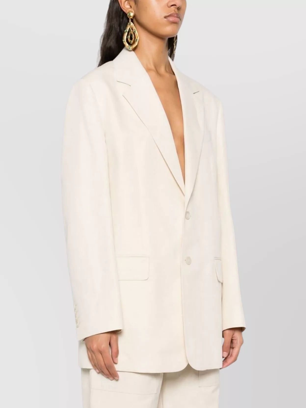 Filippa K Linen And Cotton Blend Blazer Jacket