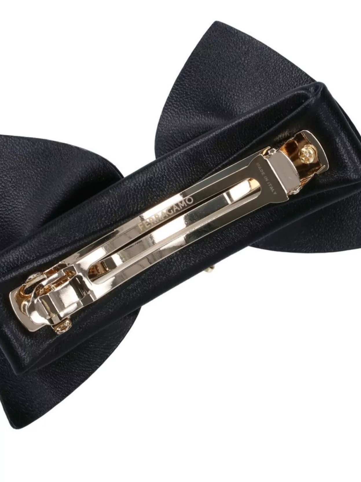 Ferragamo Hair Bow Metal Detail