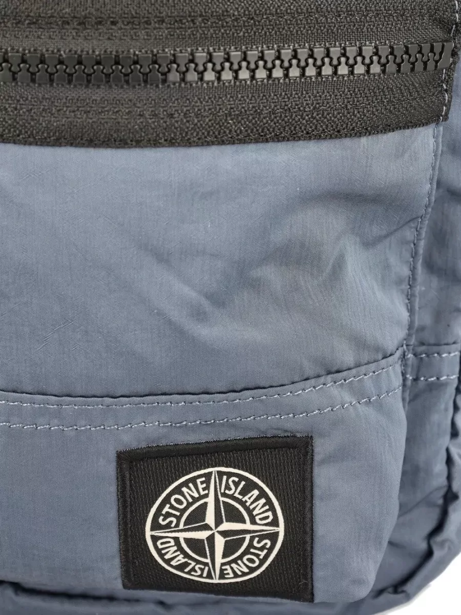 Stone Island Econyl Nylon Shoulder Bag Metal Detail