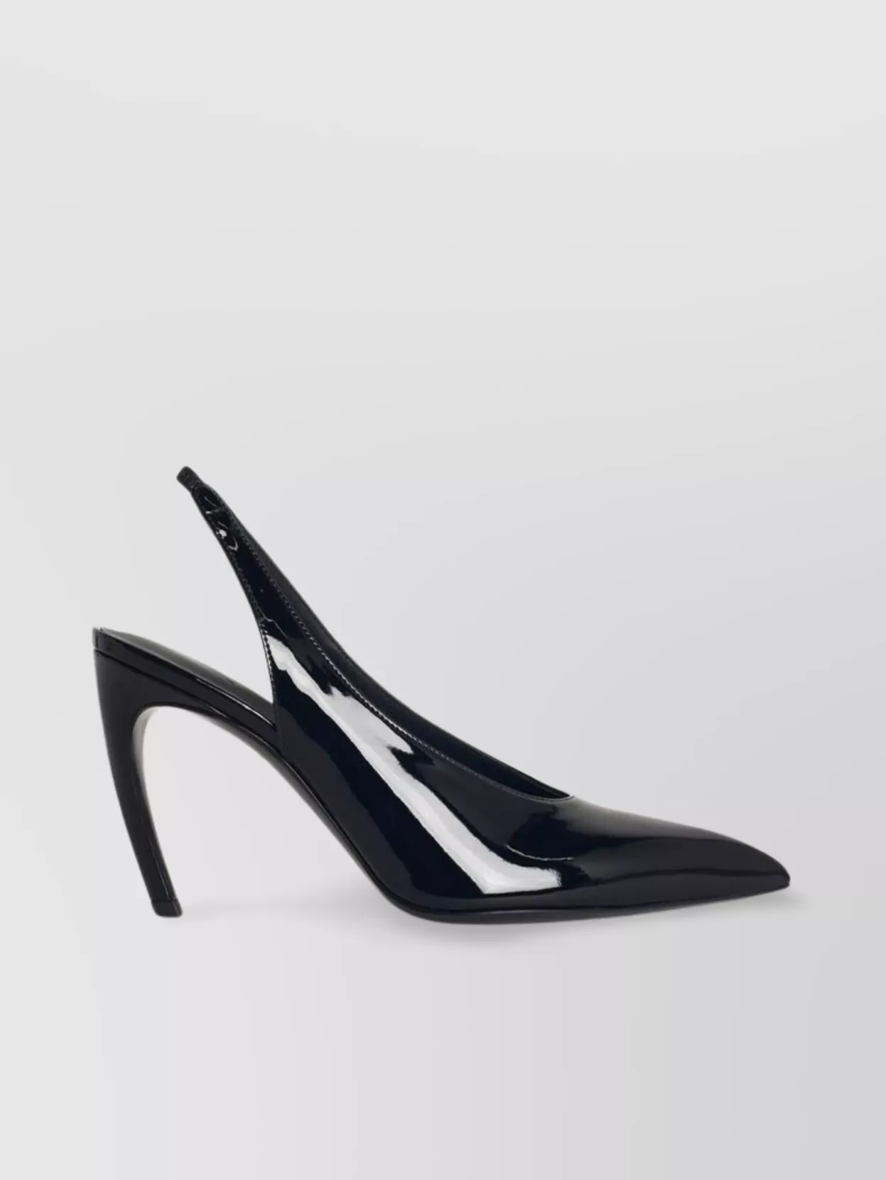 The Attico Pointed Toe Slingback Viper Glossy Finish
