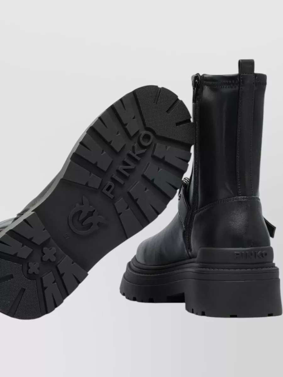 Pinko Leather Ankle Boots