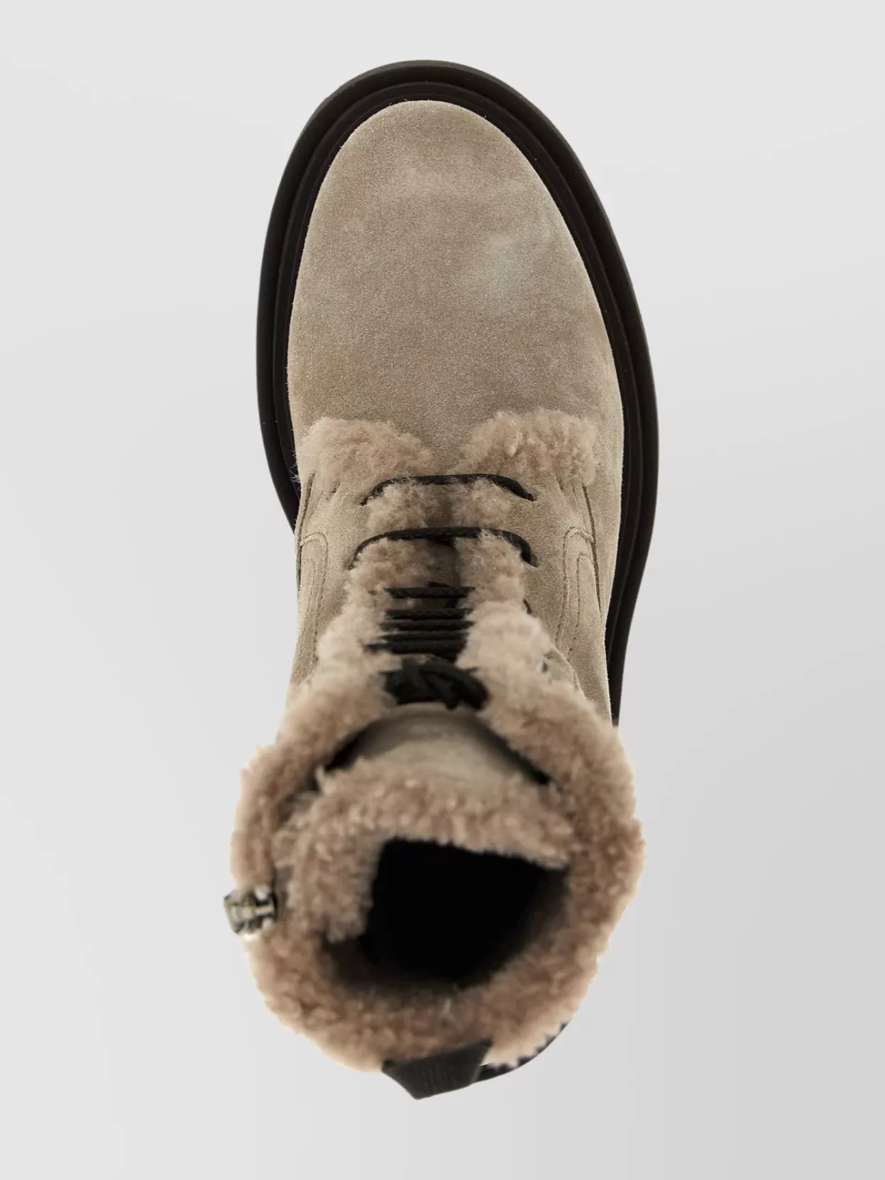 Brunello Cucinelli Chunky Sole Suede Combat Boots Monile