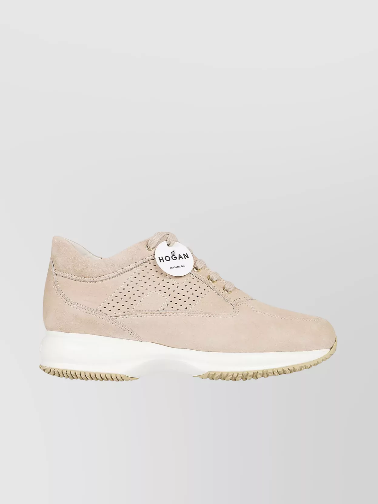 Shop Hogan Perforated Interactive Sneakers With Contrast Sole