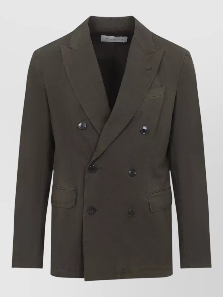Dries Van Noten Cotton Double-Breasted Blazer