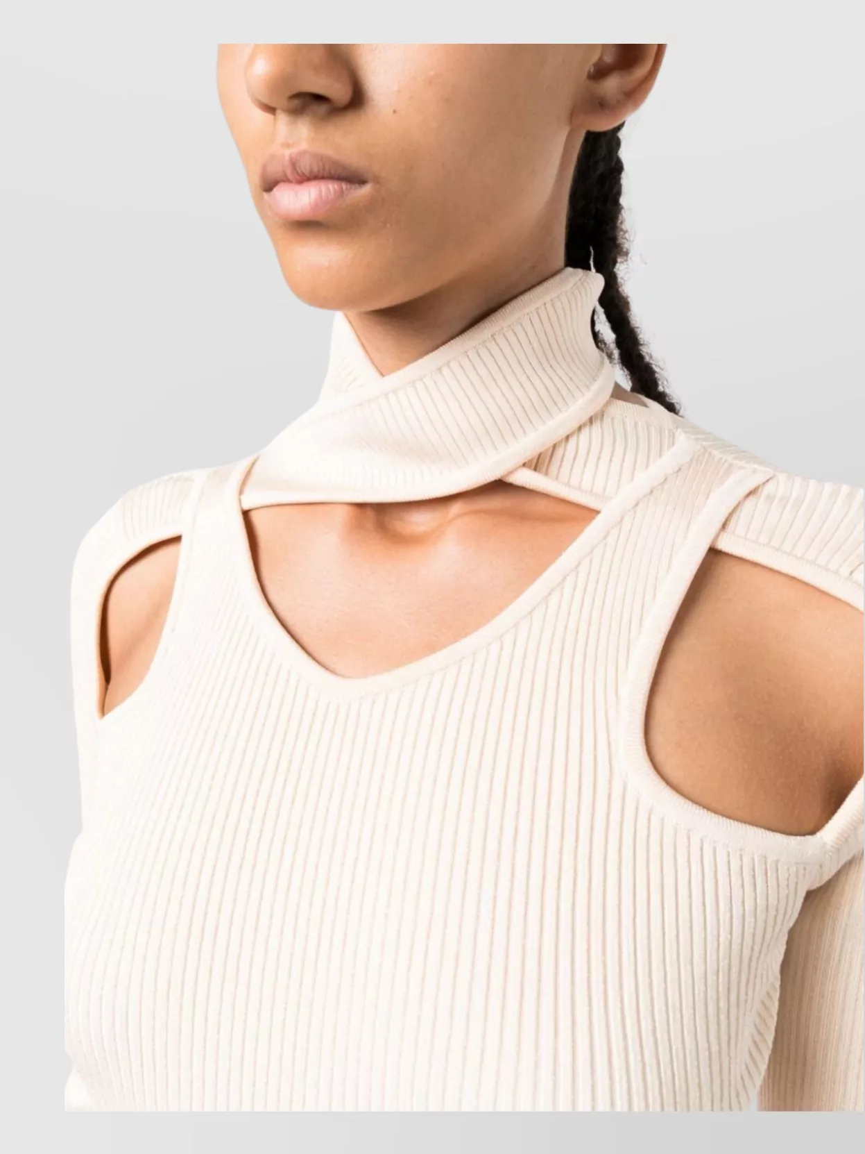 Coperni Long Sleeve High Neck Knitwear Jumper