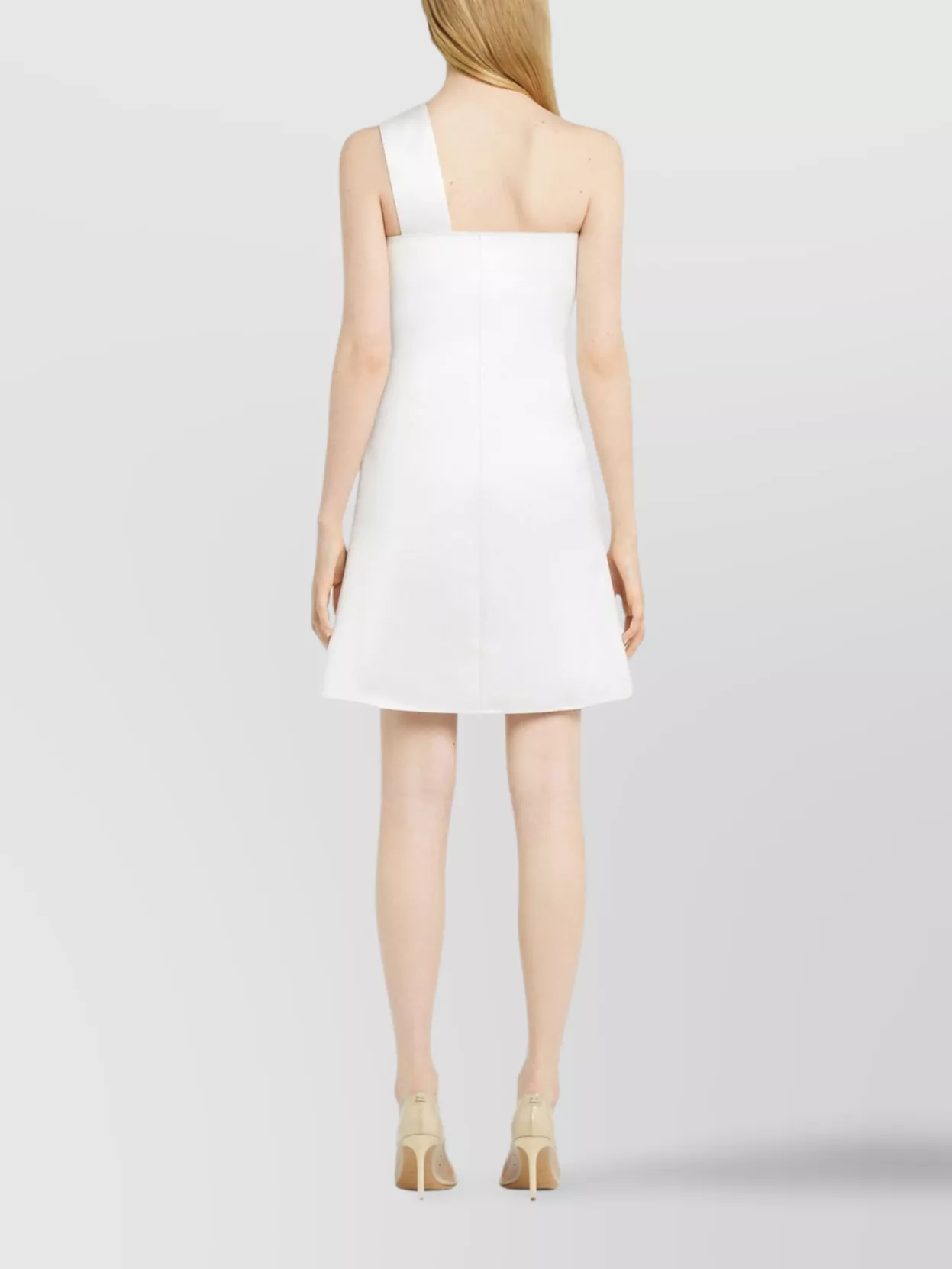 Courrèges Satin Dress Featuring Cut-Out Detail
