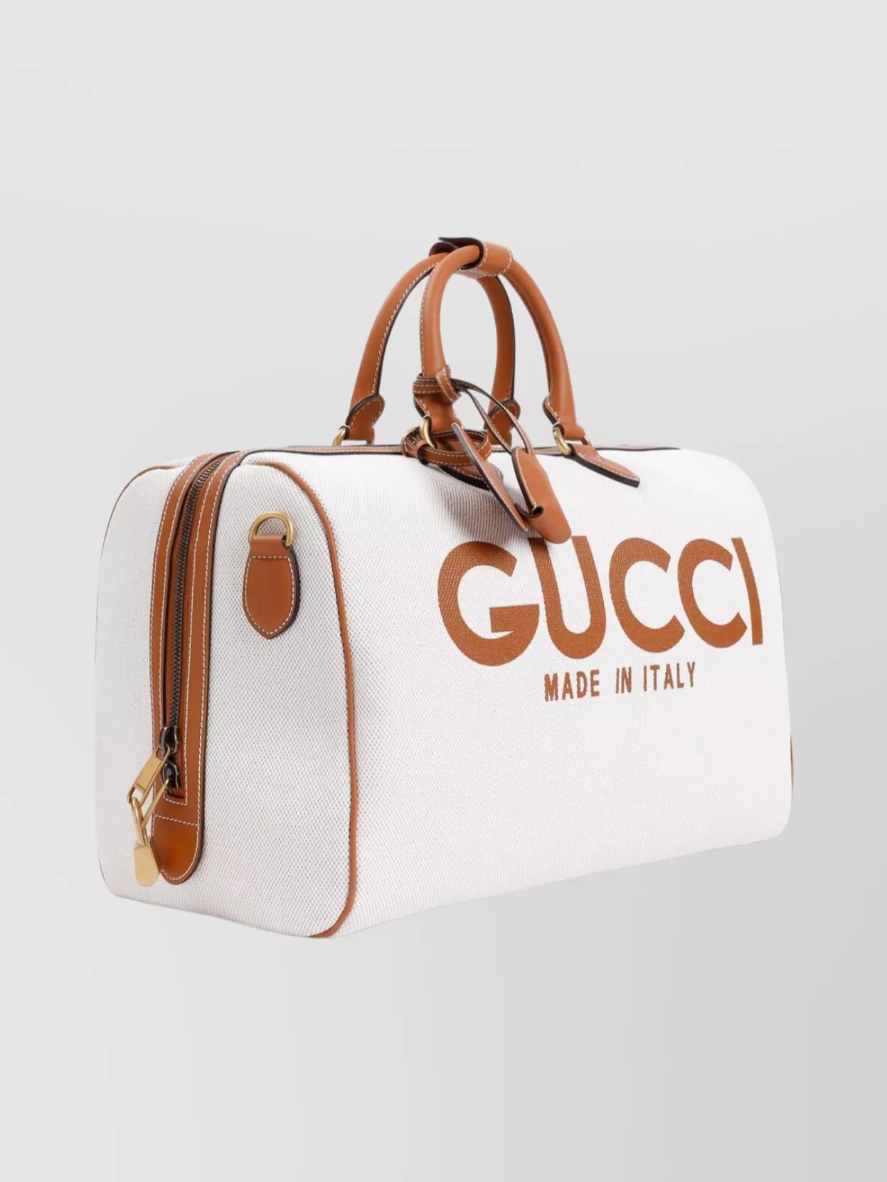 Gucci Gucci Duffle Logo Canvas Handbag