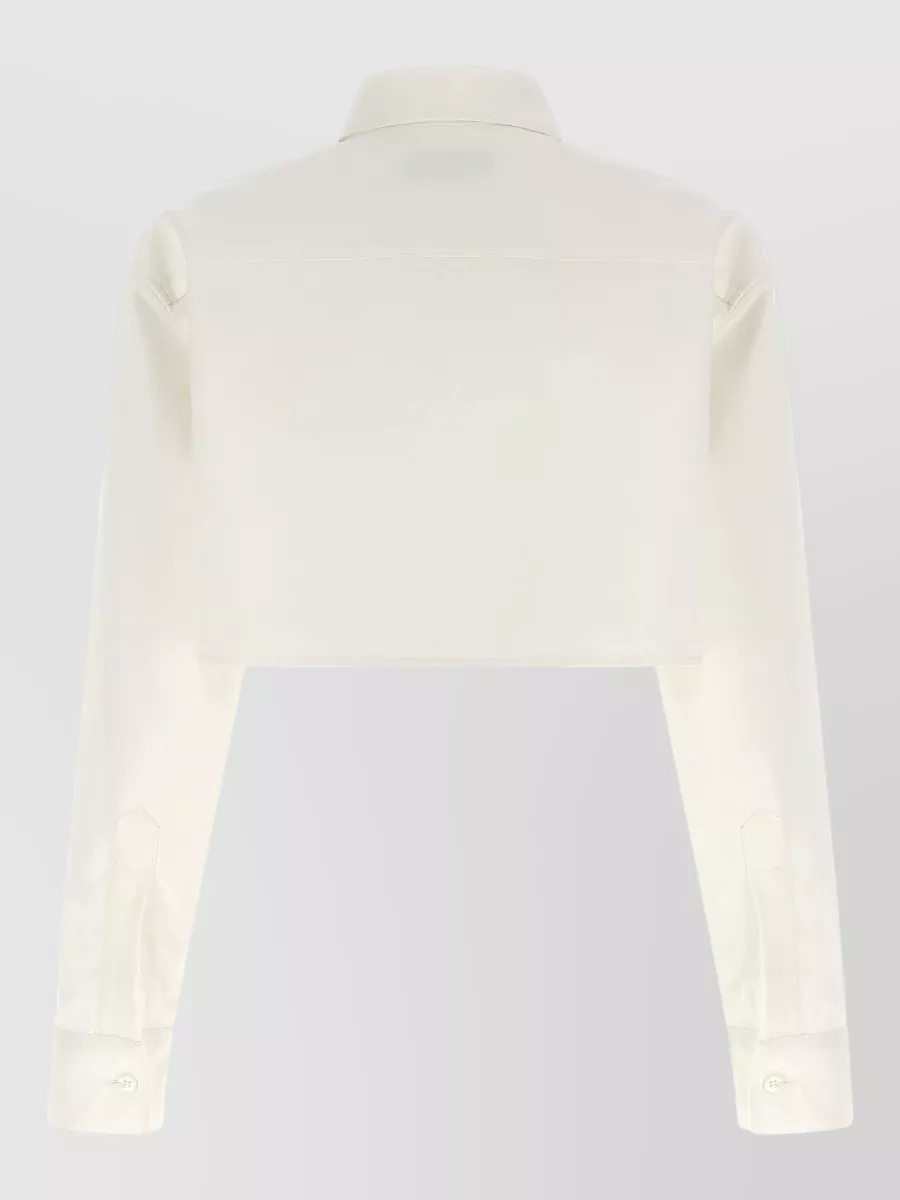 Balenciaga Silk Cropped Shirt