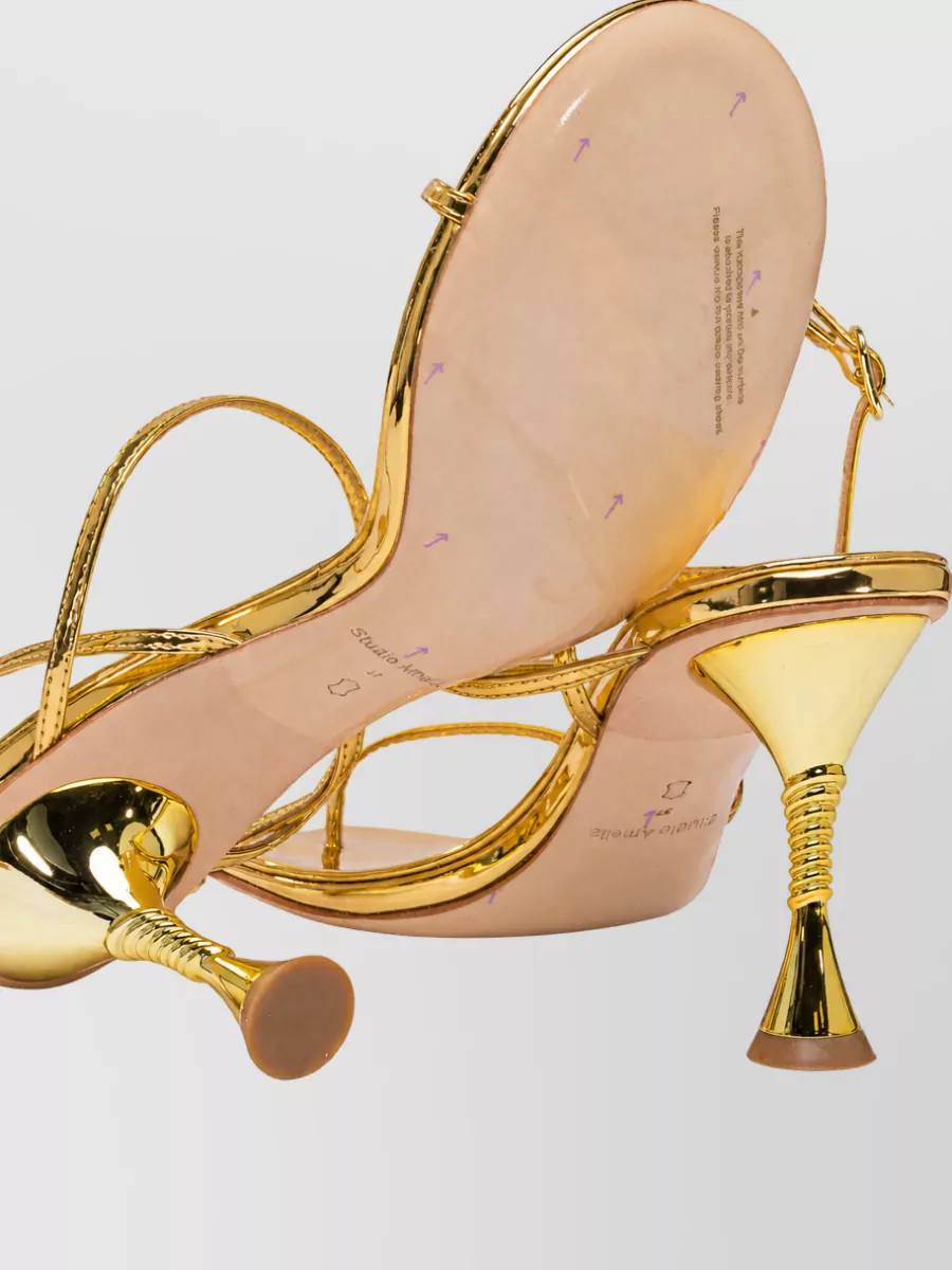 Studio Amelia Leather Helix 90Mm Sandals