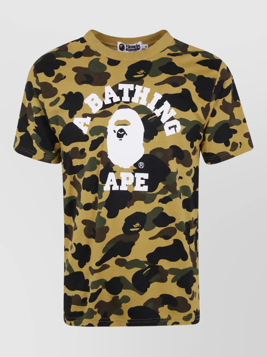 Bape cotton 1st camo college t-shirt