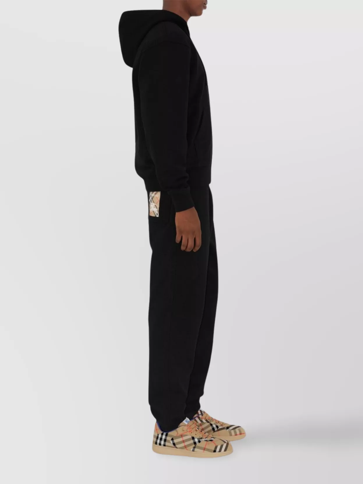 Burberry Zip Sweatshirt Check Label