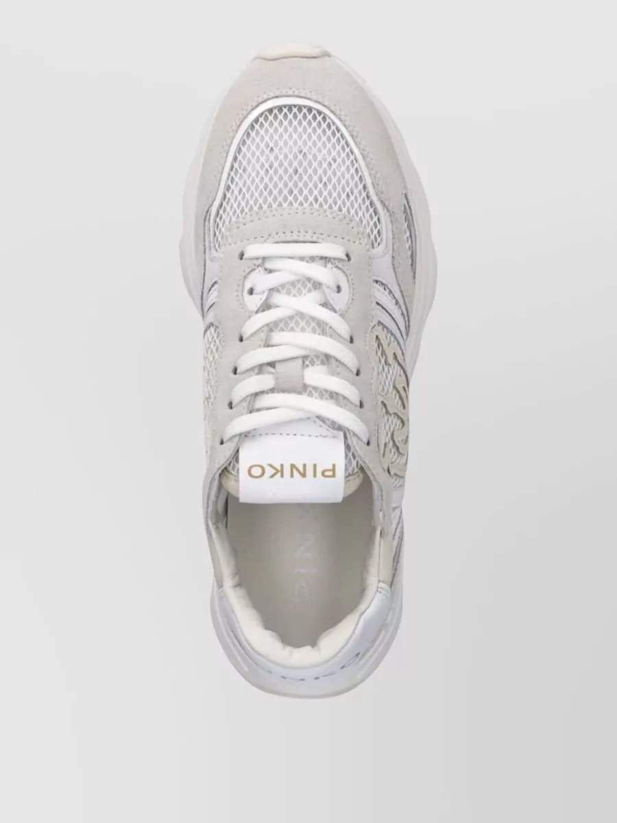 Pinko Leather Low-Top Sneakers