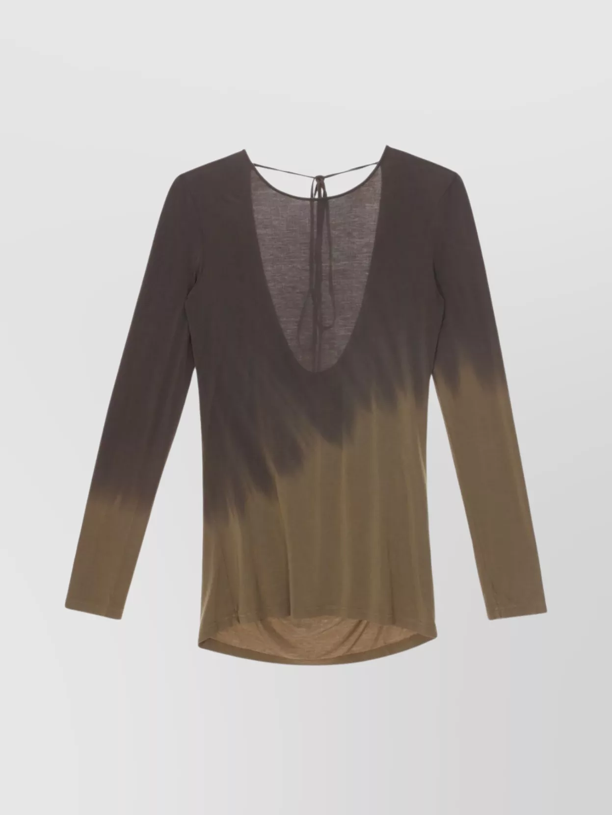 Uma Wang Round Neck Knitwear With Back Tie Detail