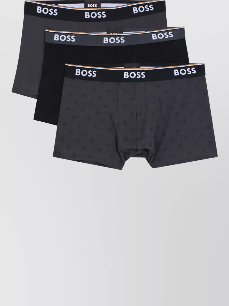 Boss set of three cotton boxer briefs
