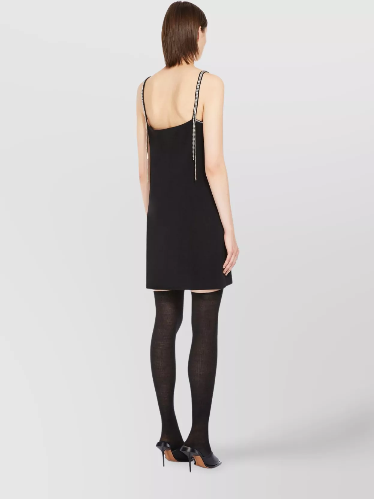 Sportmax Dress Strappy Rhinestone Embellishments