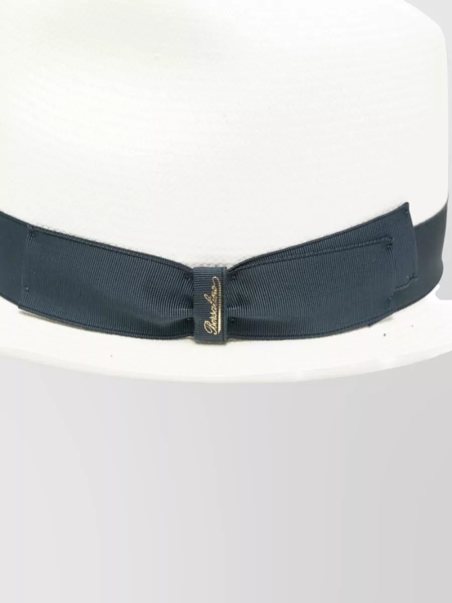 Borsalino Raffia Fedora Hat