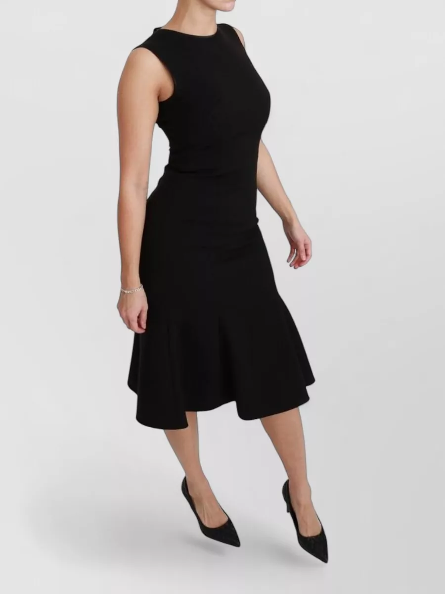 Dolce&Gabbana Wool Sleeveless Midi Dress