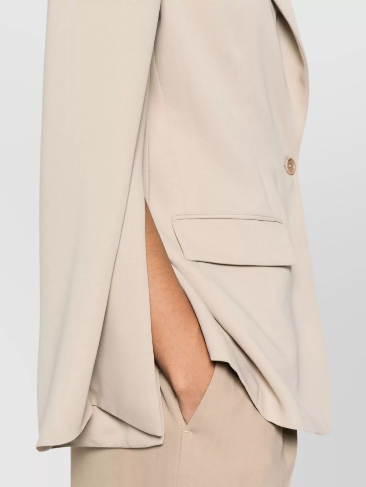 Parosh Notched Lapel Blazer With Rear Vent