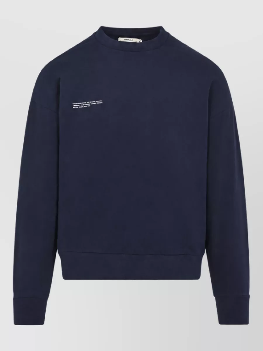 Pangaia cotton logo-print midweight sweatshirt