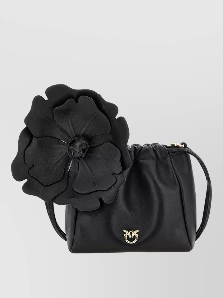 Pinko Flower Leather Pouch