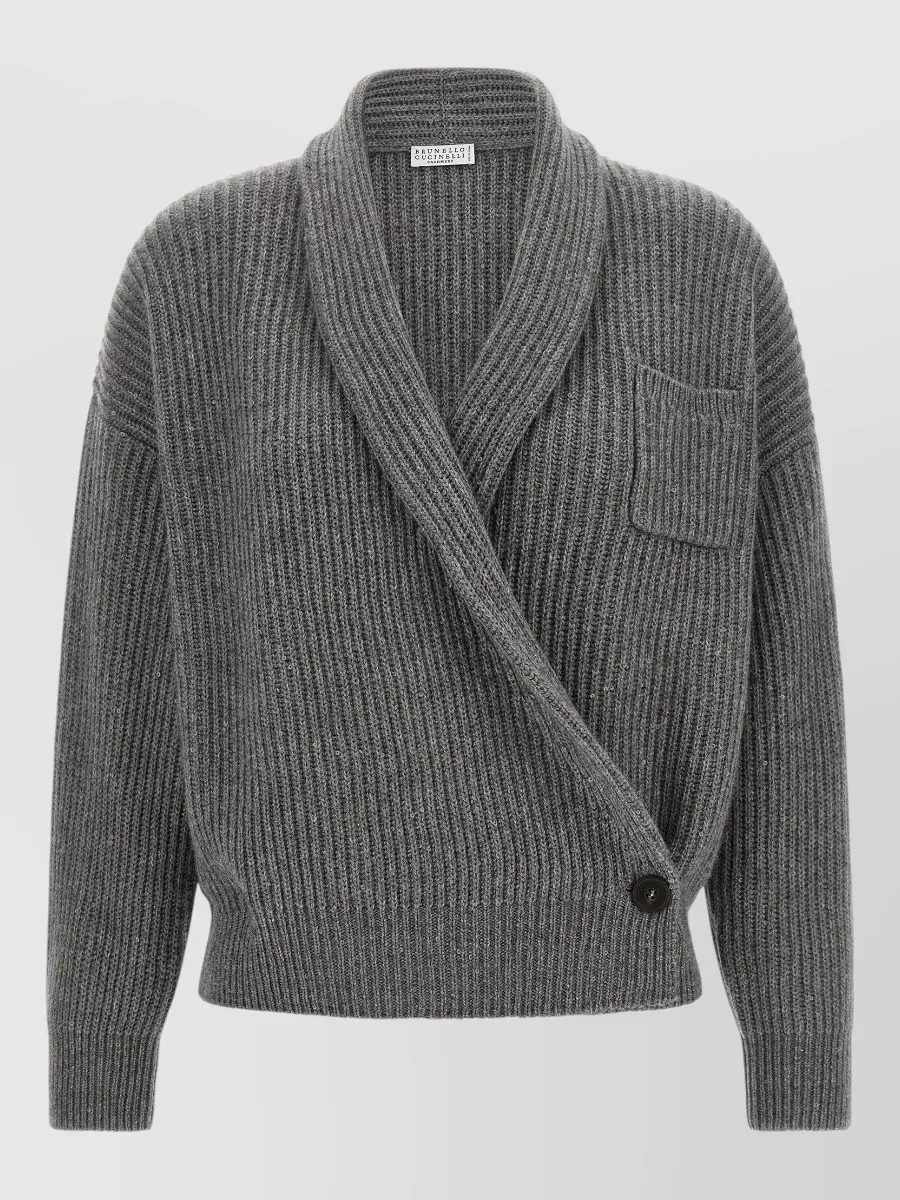 Brunello Cucinelli sequin wrap cardigan