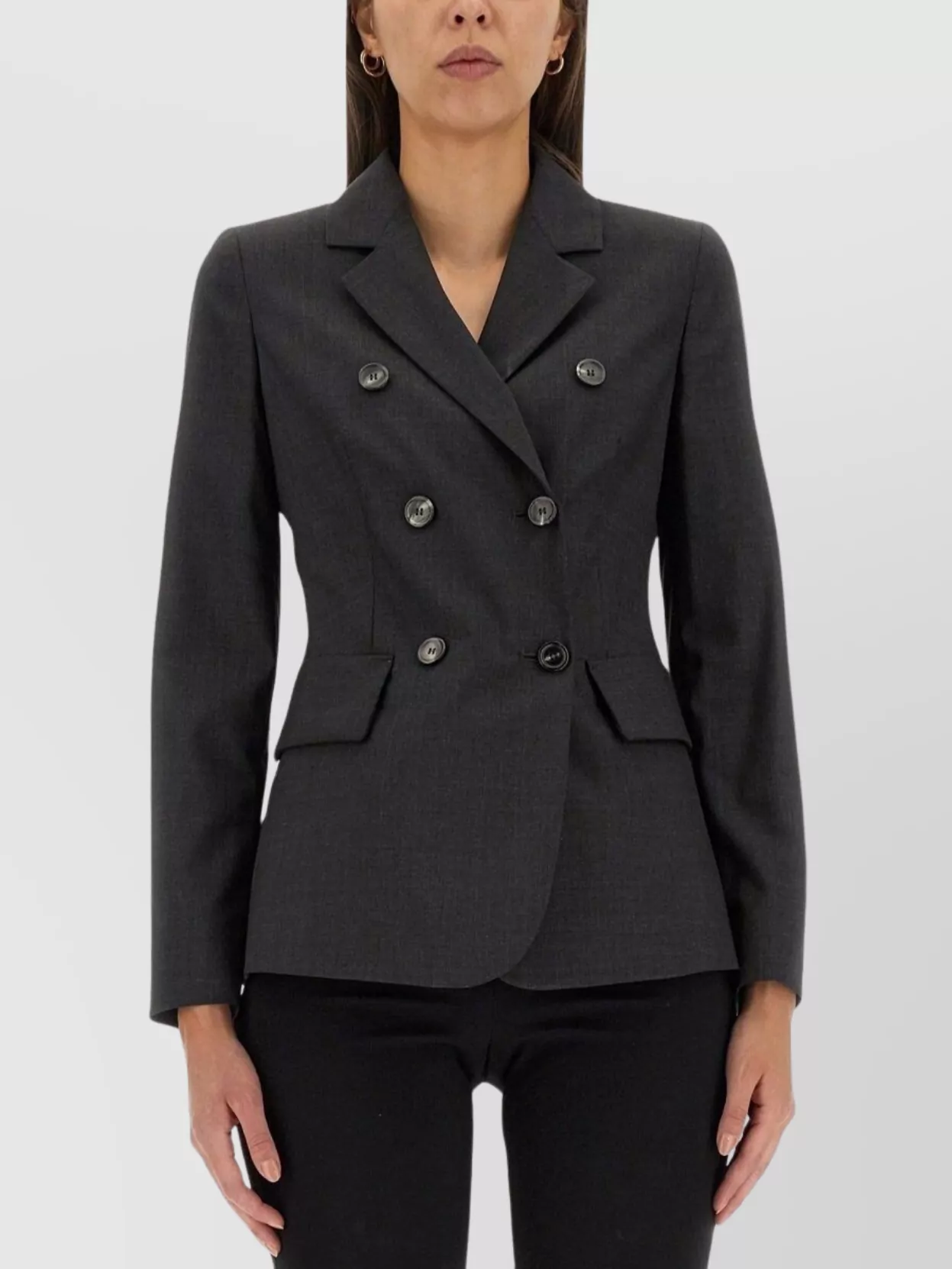 Max Mara Virgin wool double-breasted blazer