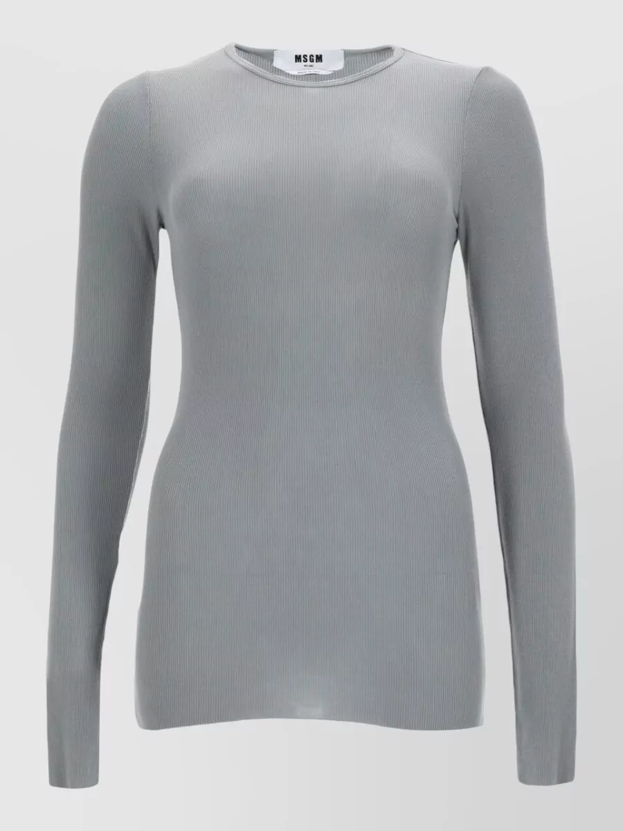 MSGM viscose knitted top