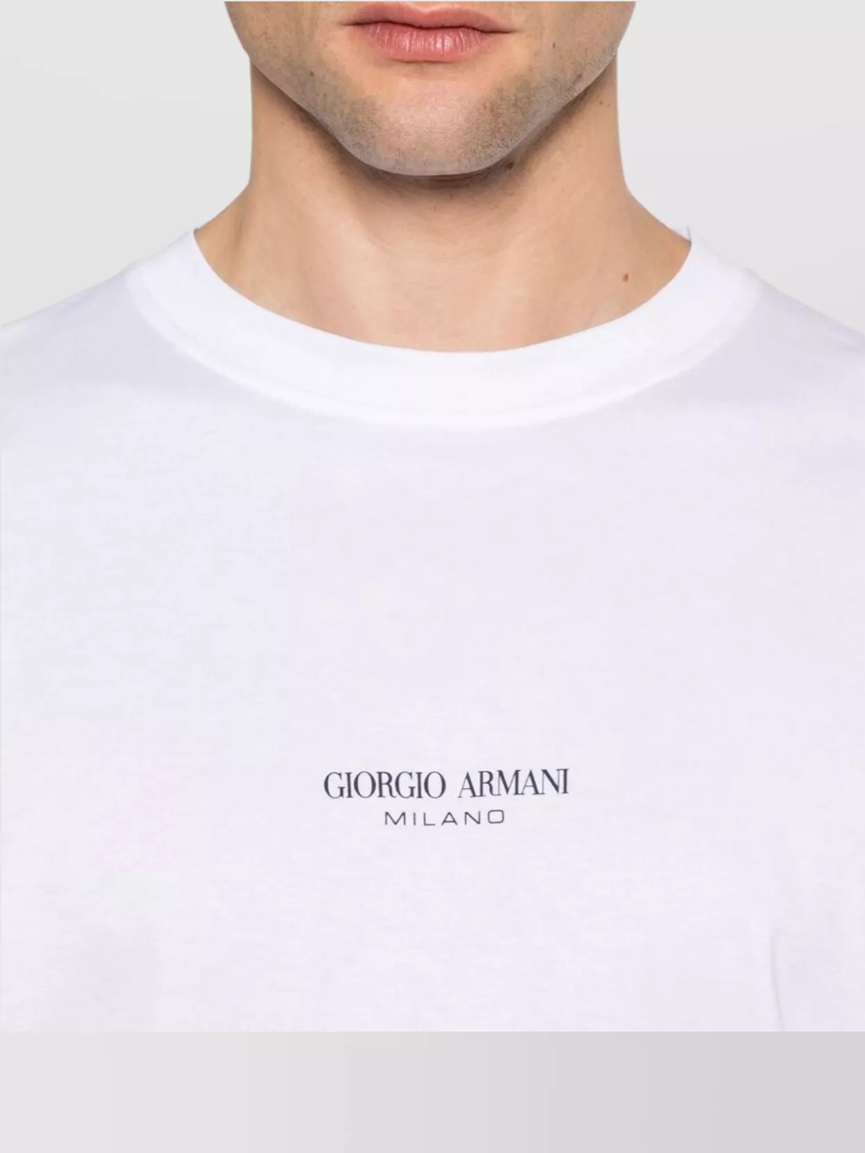 Giorgio Armani Logo Crew Neck T-Shirt