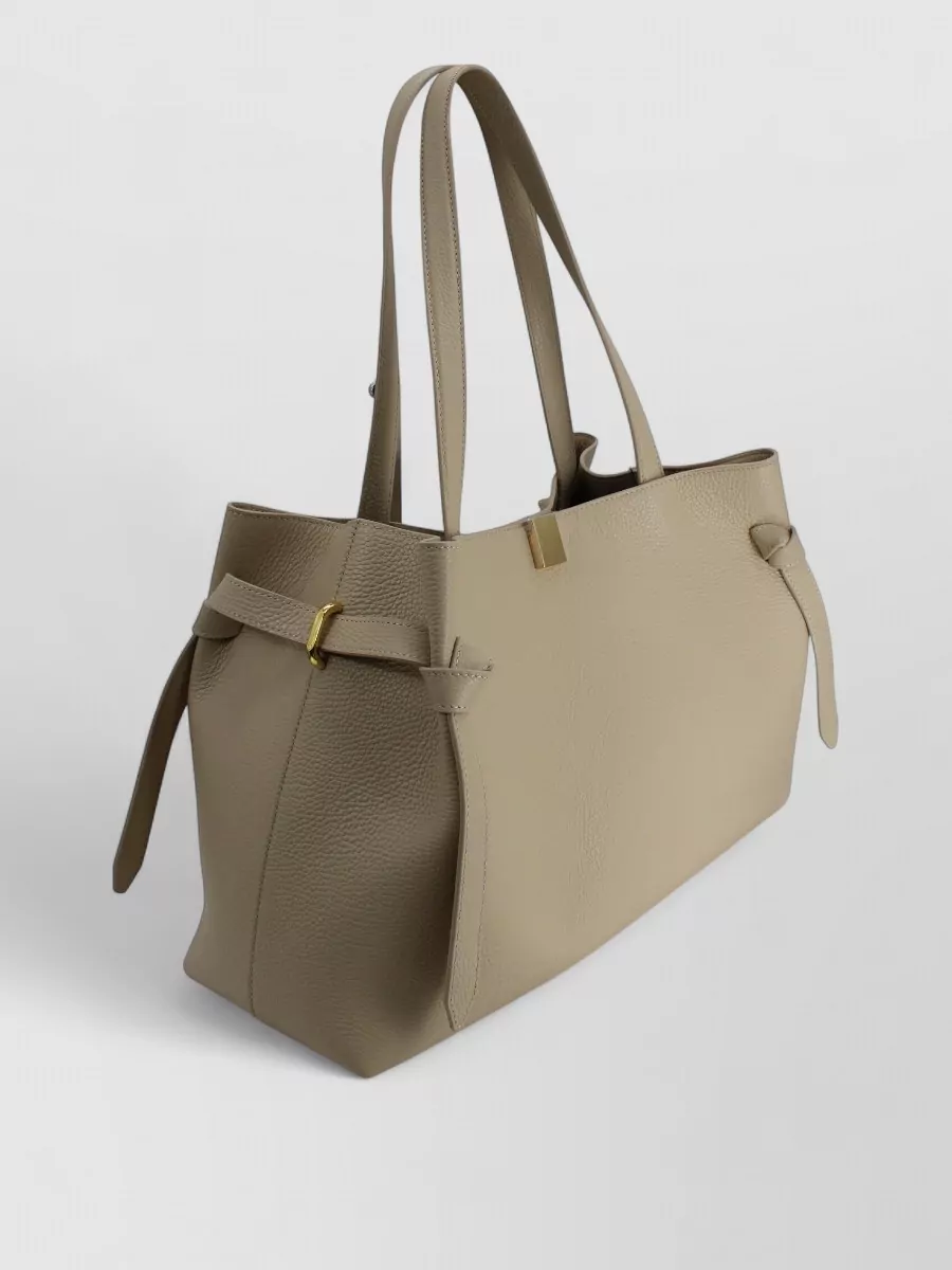 Yuzefi Leather Knot-Detail Tote Bag
